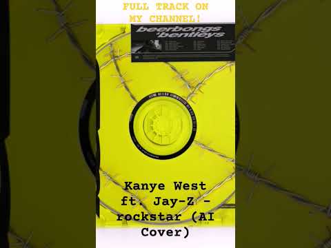 Full track on my channel! Kanye West ft. Jay-Z - rockstar (AI Cover) #music #hiphop #rap  #ai #cover
