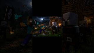 pillegar fight herobrine #minecraft #shorts #gaming