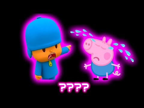 Pocoyo & Peppa Pig "Go away! Waaa!" Sound Variations in 33 Seconds | Tweet