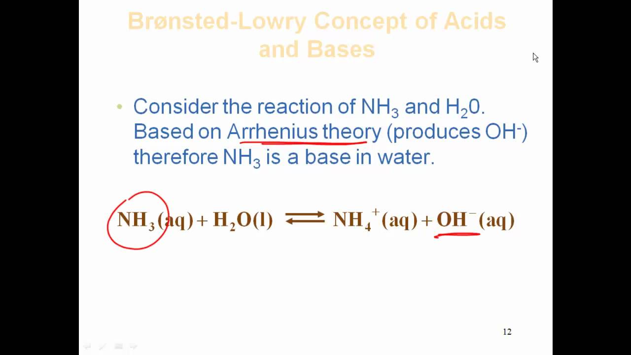 Chapter 32 HW 24 BronstedLowry acids and bases YouTube