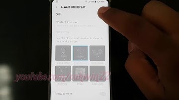 Android Nougat : How to set Always On Display Schedule on Samsung Galaxy S8 or S8+