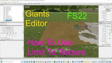 Giants Editor Tutorial | How To Use Limit To Texture For Texture Paint And Foliage Paint Mode FS22