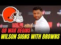 RUSSELL WILSON SIGNS WITH BROWNS — QB ROOM ERUPTS INTO FULL-ON CHAOS | Browns News