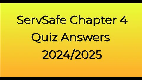 ServSafe Chapter 4 Quiz Answers – The Flow Of Food; An Introduction