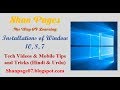 How to Install Window 10,8,7 In Hindi & Urdu (Shan Pages)