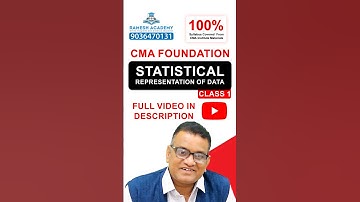 🎓  STATISTICS |  CMA FOUNDATION | CLASS 1 #cma #rameshacademy #statistics #cmafoundation #cmaclasses