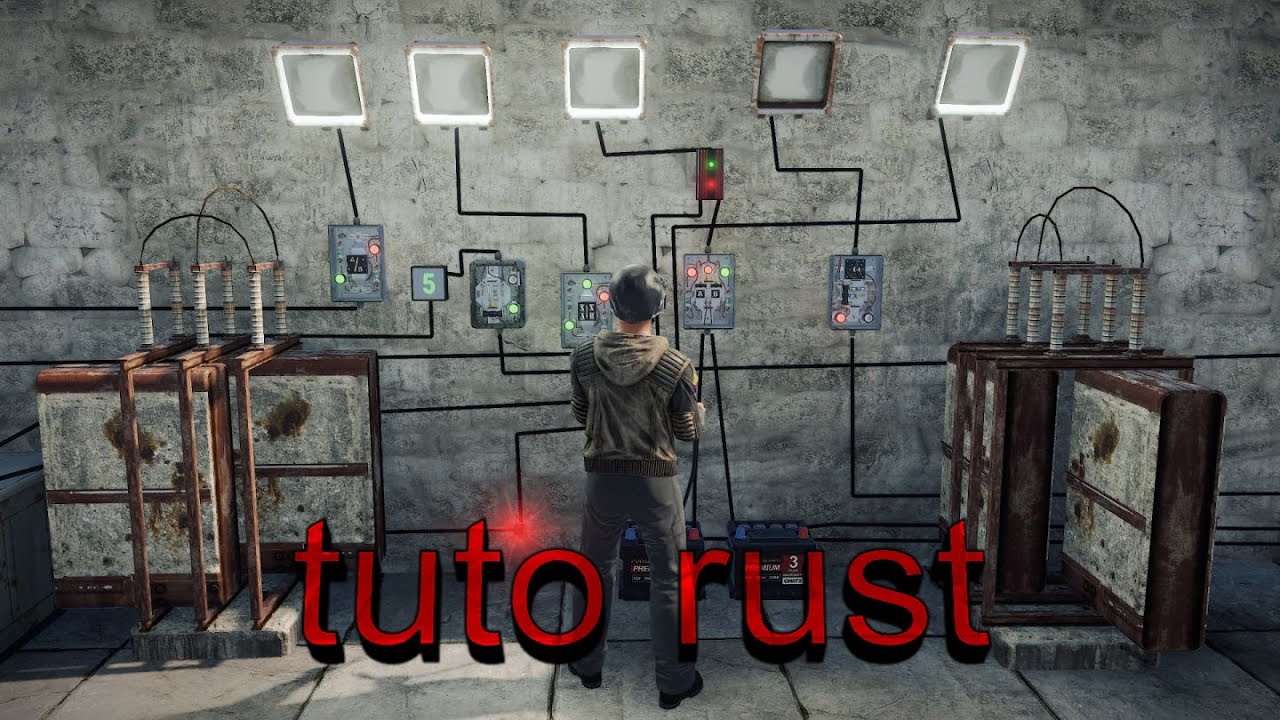 Rust FR Électricité Tuto 8 tourelle dans sa base - YouTube