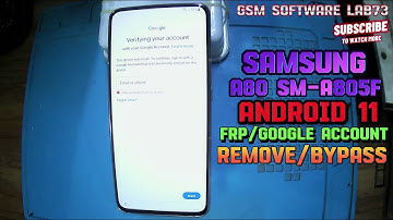How to Samsung A80(SM-A805F)U6 U7 U8 Frp bypass Google Account Unlock🔐Android 11 1click Unlock Tool🔐