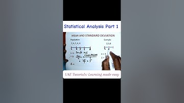 Statistics: Mean and Standard Deviation Part 1