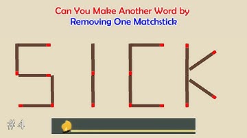 Can you make another word from the existing one? | Matchstick Word Puzzles #   | Brain Teaser
