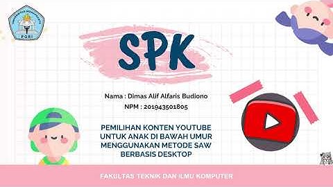 Demo Program Aplikasi Skripsi UNINDRA | Dimas Alif Alfaris Budiono - 201943501805