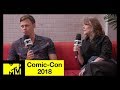 Bill Skarsgård and Sissy Spacek on 'Castle Rock', Stephen King, & More | Comic-Con 2018 | MTV