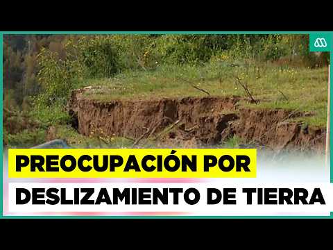 Grieta de 500 metros y deslizamiento amenazan viviendas en Arauco