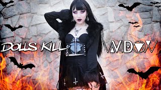 Widow Goth Messenger Bag - Dark Green/Olive – Dolls Kill
