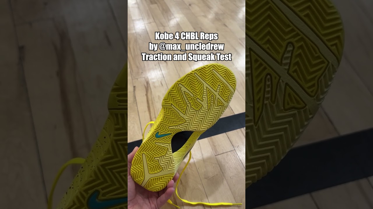 Kobe 4 CHBL by @max_uncledrew Traction and Squeak Test 