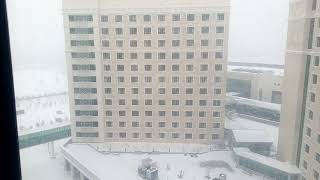 El invierno ha llegado a Nur Sultan, Kazajstán