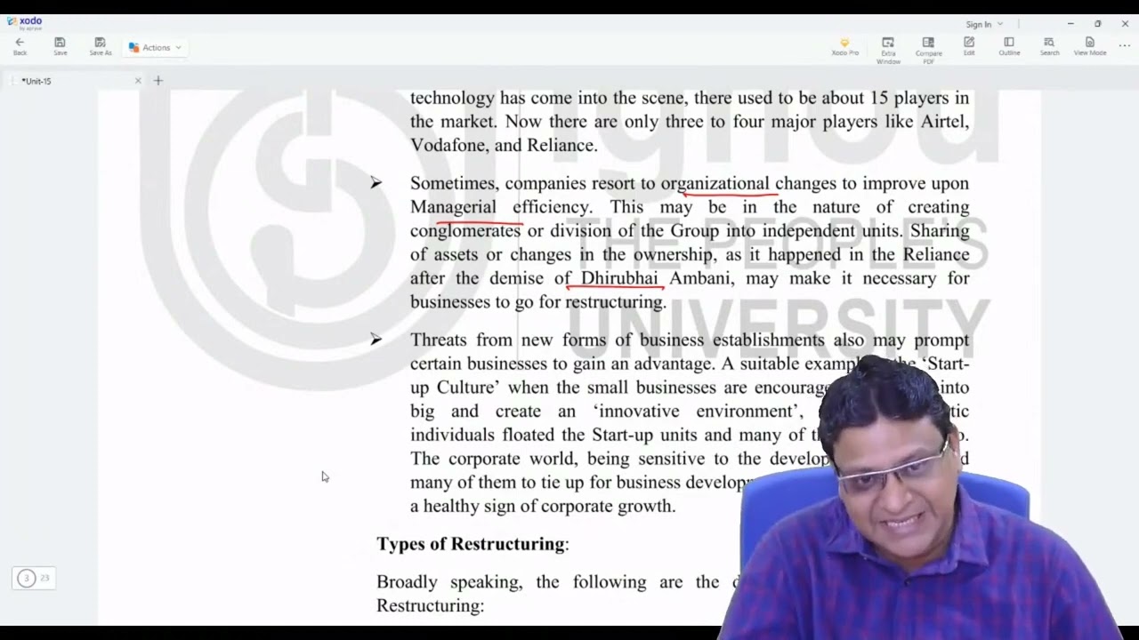 Financial Restructuring MMPC - 014 (Part- 19) Financial Management