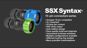 Syntax SSX - Great quality Socapex 19-pin compatible connectors