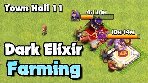 Best Dark Elixir Farming Strategy Town Hall 11 - No Heroes - Clash of Clans