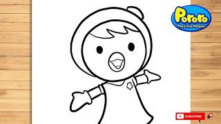 Cara Menggambar Petty ~ Step By Step tutorial || Pororo