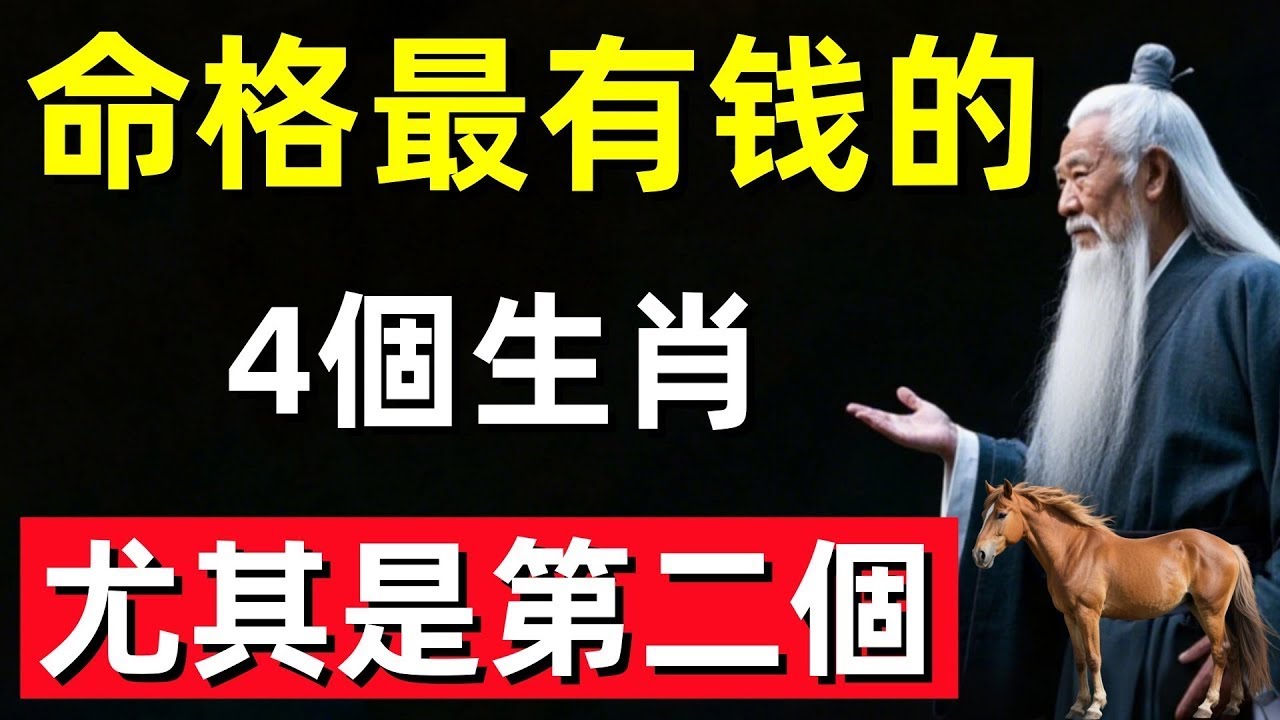 命格最有钱的4個生肖，尤其是第二個，正財橫財一起來家裏有一位有福了！#修行思維 #修行 #福報 #禪 #道德經 #覺醒 #開悟 #禅修