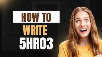 How to Write Level 5HR03 Task?