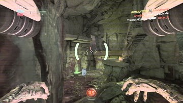 DOOM Beta Glory kill on a demon