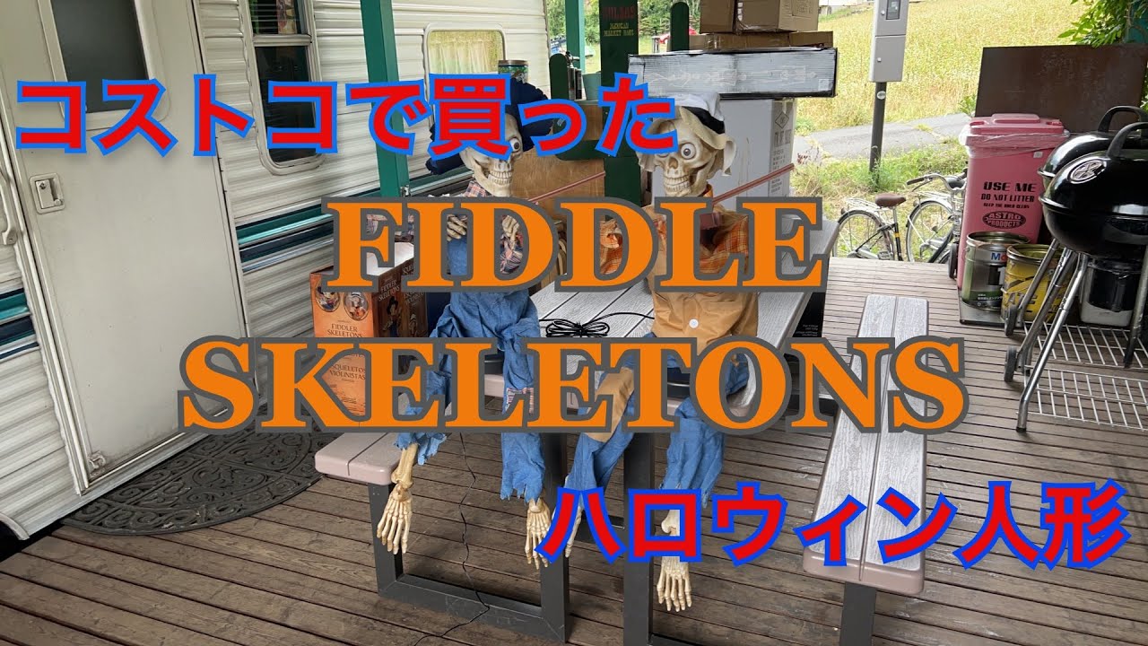 Halloween dolls purchased at Costco: Fiddle Skeletons - YouTube