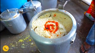 Daily 1000 Kg Cooker Chicken Biryani Selling In Raipur Rs. 90/- Only l Chhattishgarh Street Food