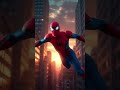 "Animated kids-style Spiderman jumping between colorful "Animated kids-style Spider #spiderman