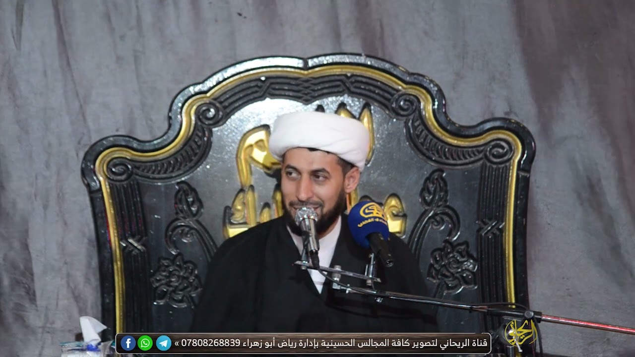 الشيخ عباس الجابري _ محرم 1444 _الليلة  السادسة _في ديوان ابو مالك جعفر _سوق الشيوخ الحسائية