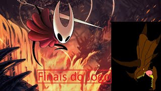 Hollow Knight Silksong, falando sobre os finais do jogo.