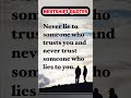 never lie to someone?#trending #shorts #quotes #usa #uk