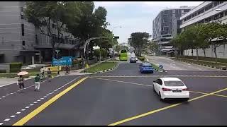 Travelling On A Bus Along Ubi Avenue 2singapore  Along Mcpherson Roadsingapore