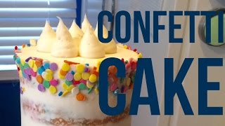 How to Make a Confetti Birthday Cake Celebration Cake Recipe