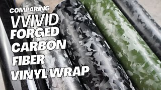 VVivid Forged Carbon Fiber Vinyl Wrap Comparison