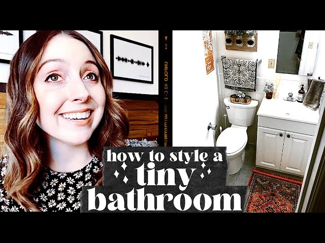 How To Decorate A Small Apartment Bathroom Budget Bathroom Makeover