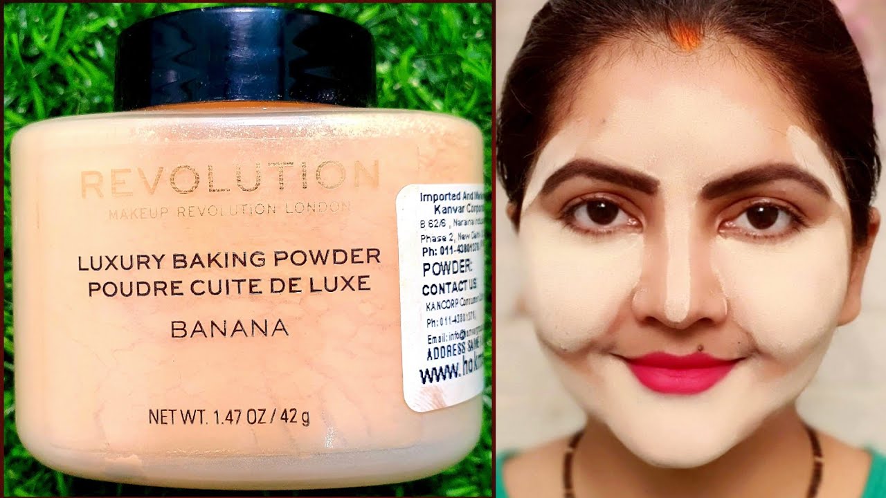 MAKEUP revolution luxury baking banana powder review | how to apply | RARA YouTube