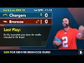 Broncos vs. Chargers Live Streaming Scoreboard, Free Play-By-Play | NFL Week 18
