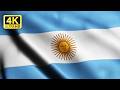 Argentina Flag Waving in 4K 🇦🇷 Ultra HD Animation [FREE DOWNLOAD]
