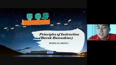 PRINCIPLES OF INSTRUCTION (PART 1 Tagalog) By Barak Rosenshine