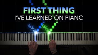 Major and Minor Piano Scales in 100 BPM | First thing I've learned on Piano