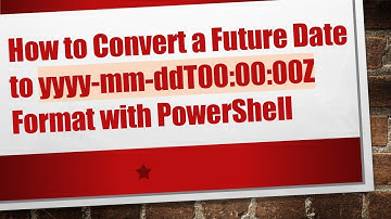 How to Convert a Future Date to yyyy-mm-ddT00:00:00Z Format with PowerShell