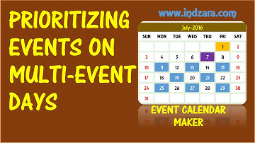 Event Calendar Maker - Excel Template - Prioritizing Events