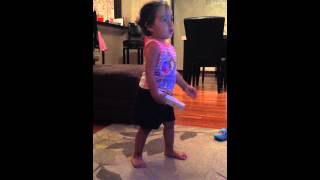 Bella Mia Dances To Just Dance Shine Bright Like A Diamond