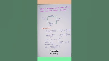 The Simple AREA Calculation Part for the IRREGULAR SHAPE FIELD in Simple Forms #area #calculation