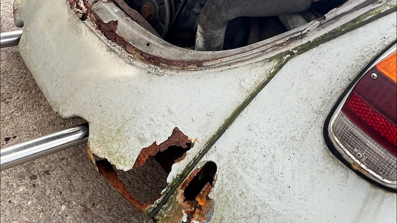 More hidden rust found on 72 bug plus diamonds found in behind rear ...