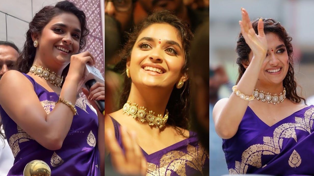 Keerthy Suresh at the grand opening of Mangalya Shopping Mall @ RTC x Road, Hyderabad | Gulte.com