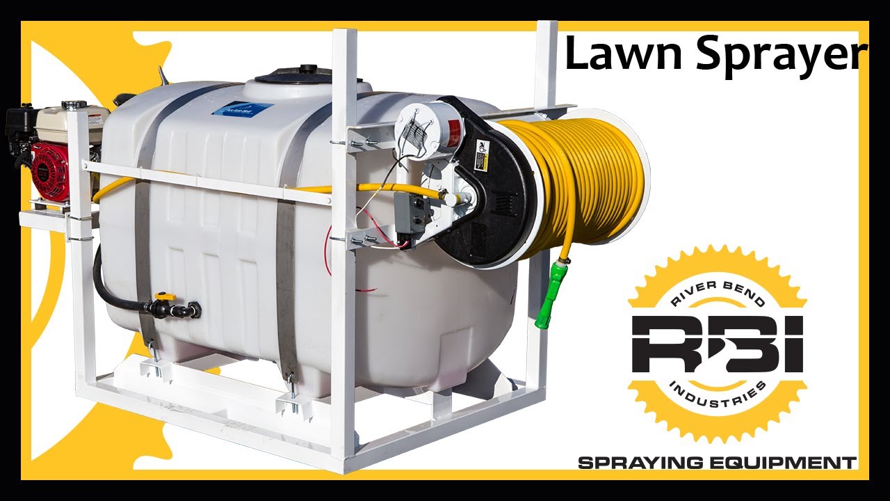 200 Gallon - Lawn Care Skid - Jet Agitation - D30 Pump - Hannay Reel - River Bend Industries