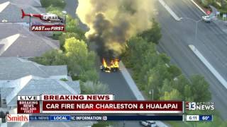 Vehicle fire near Charleston, Hualapai Way